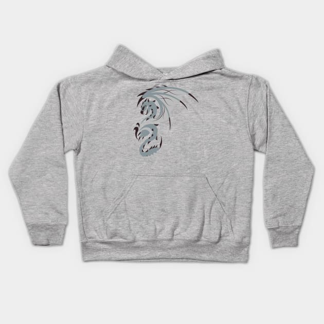 Reign of Heavens - Silver Rathalos Kids Hoodie by kinokashi